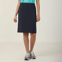NNT CAT26A Poly Viscose Stretch Pleat Straight Skirt