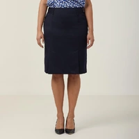 NNT CAT26B Poly Viscose Stretch Twill Pleat Straight Skirt