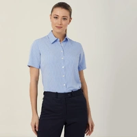 NNT CAT48E Poly Print Short Sleeve Action Back Shirt
