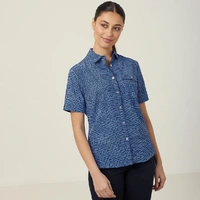NNT CAT9S2 Pixel Print Short Sleeve Action Back Shirt