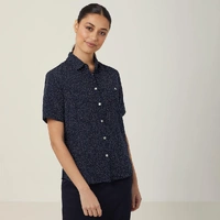 NNT CATU7H Silvi Spot Print Short Sleeve Shirt
