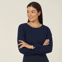 NNT CATUCM Heavy Stretch Georgette Long Sleeve Blouse