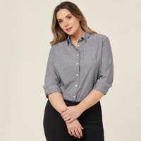NNT CATUSZ Cotton Chambray Long Sleeve Shirt