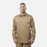 KingGee K04020 Originals Long Sleeve Closed Front Cotton Drill Work Shirt