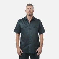 KingGee K04030 Originals Short Sleeve Open Front Cotton Drill Work Shirt