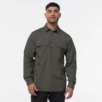 KingGee K14033 Workcool Vented Closed Front Shirt Long Sleeve