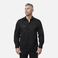 KingGee K14350 Tradies Lightweight Cotton Drill Long Sleeve Work Shirt