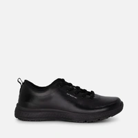 KingGee K22300 Women's Superlite Leather Lace-Up Work Shoes - Black