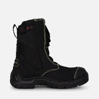 KingGee K27174 Bennu Rigger Steel Toe Safety Work Boots With Scuff Cap - Black