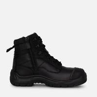 KingGee K27985 Phoenix Zip/Lace Composite Safety Work Boots 6" - Black
