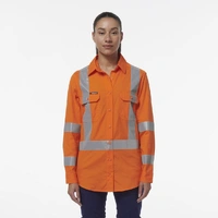 KingGee K44203 Women's Workcool Vented  NSW Rail  Shirt