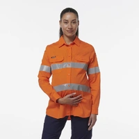 KingGee K44235 Womens Workcool Maternity Reflective Shirt