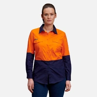 KingGee K44543 Women's Workcool 2 Hi-Vis Lightweight Work Shirt