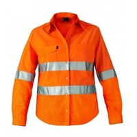 WOMENS WORKCOOL 2 HI VIS REFLECTIVE LONG SLEEVE SHIRT