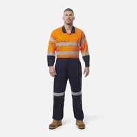 KingGee K51525 Originals Hi-Vis Reflective Two Tone Drill Work Coveralls