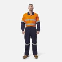 KingGee K51540 Workcool 2 Hi-Vis Reflective Two Tone Work Coveralls