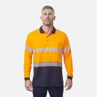 KingGee K54225 Workcool Hyperfreeze Hi-Vis Reflective Long Sleeve Polo