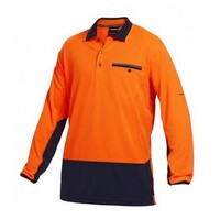 WORKCOOL SPLICED LONG SLEEVE POLO