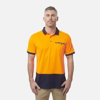 KingGee K54845 Workcool Hyperfreeze Hi-Vis Lightweight Short Sleeve Polo