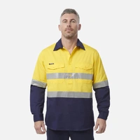 KingGee K54886 Workcool 2 Hi-Vis Reflective Closed Front Work Shirt