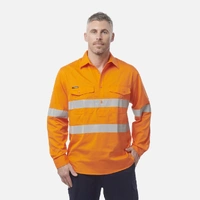 KingGee K54896 Workcool 2 Hi-Vis Reflective Closed Front Shirt