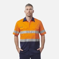 KingGee K54911 Workcool Vented Spliced Shirt Taped Short Sleeve