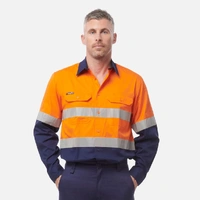 KingGee K54913 Workcool Vented Spliced Shirt Taped Long Sleeve