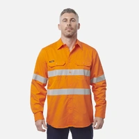 KingGee K54915 Workcool Vented  Shirt Taped Long Sleeve