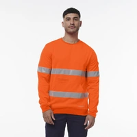 KingGee K55059 Reflective Crew Neck  Fleece