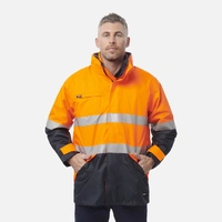 KingGee K55300 Originals 4 in 1 Waterproof Hi-Vis Reflective Work Jacket