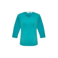 LANA LADIES V-NECK 3/4 SLEEVE TOP