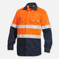 KingGee K84000 Shieldtec LENZING� FR Hi-Vis Spliced Open Front Taped Shirt PPE2