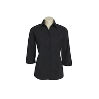 LADIES 3/4 SLEEVE STRIPE SHIRT