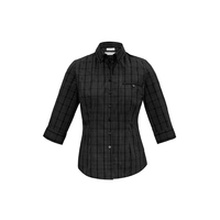 HARPER LADIES CHECK 3/4 SLEEVE SHIRT