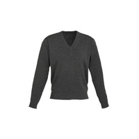 MENS V-NECK L/S WOOL PULLOVER
