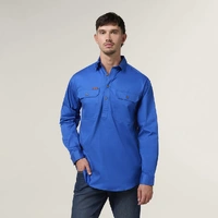 Hard Yakka Y04004 Mustang Closed Front Workshirt