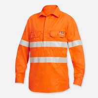 KingGee Y04150 ShieldTec FR Hi Vis Closed Front Taped Shirt PPE2