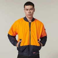 Hard Yakka Y06670 Core Hi-Vis 2 Tone Waterproof Bomber Jacket