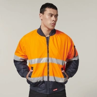 Hard Yakka Y06675 Core Hi-Vis 2 Tone Taped Waterproof Bomber Jacket
