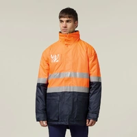 Hard Yakka Y06685 Core Hi-Vis 2 Tone Taped Quilted Waterproof Jacket