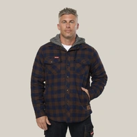 Hard Yakka Y06690 Quilted Flannel Hooded Shacket