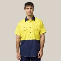 Hard Yakka Y07559 Core Hi-Vis 2 Tone Vented Short Sleeve Shirt