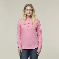 Hard Yakka Y08399 Womens Heritage Closed Front Drill Shirt