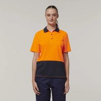Hard Yakka Y08601 Womens  Short Sleeve Hi Vis Polo