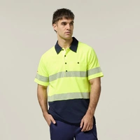 Hard Yakka Y11383 Core Hi-Vis 2 Tone Taped Vented Short Sleeve Polo