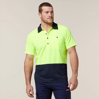 Hard Yakka Y11396 Core Hi-Vis 2 Tone Vented Short Sleeve Polo