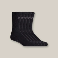 Hard Yakka Y20035 Padded Cotton Crew Work Sock - 5 Pack