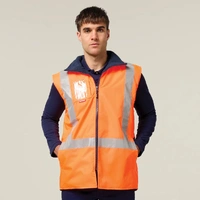 Hard Yakka Y21480 Hi-Vis Taped All Weather Fleece Vest