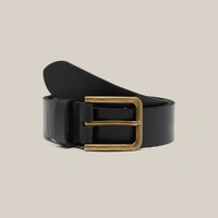 Hard Yakka Y22826 Embossed Leather & Brass Buckle Belt