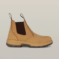 Hard Yakka Y60174 OUTBACK PULL ON STEEL TOE PR SAFETY BOOT - WHEAT
